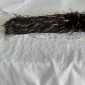 Replacement faux fur with zipper/piece of faux fur for DIY and craft projects